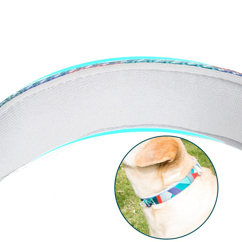 Factory Custom & Free Designer Nylon/polyester Pet Collar | Comfortable Neoprene Material Adjustable Pet Dog Collar | Comfortable Safety Collar