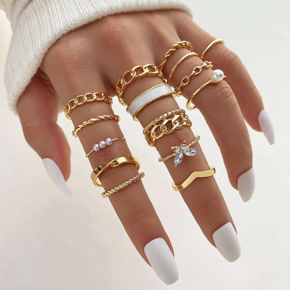 luxurious accessory ensemble versatile interchangeable jointed rings highlighting precious stones and natural elements