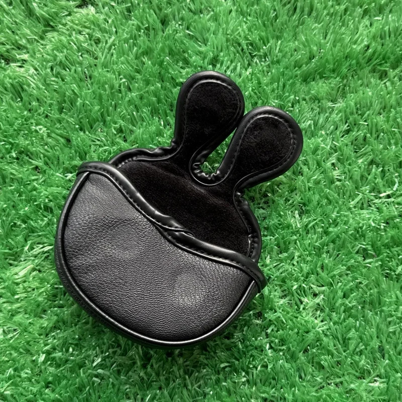 Small Mallet Putter Cover Golf Center Shaft Headcover Magnet Club Covers Skull Black 251129