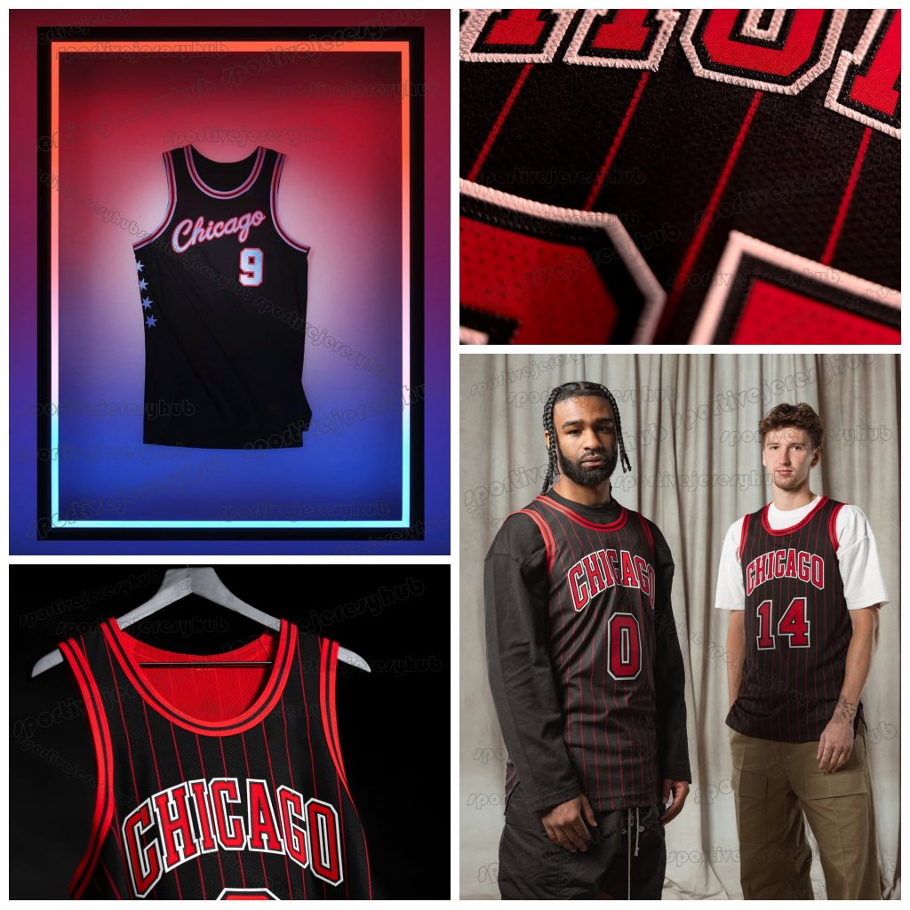 Buzelis 2025-26 City Basketball Jersey Buzelis Giddey Vucevic Collins Williams Okoro Huerter White Smith Terry Phillips Dosunmu Custom Stitched Casual Wear