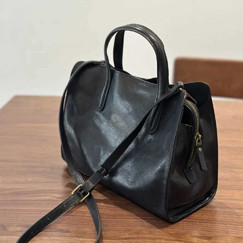 2025 spring new portable top layer cowhide womens casual Tote bag small leather single shoulder crossbody bag K251128