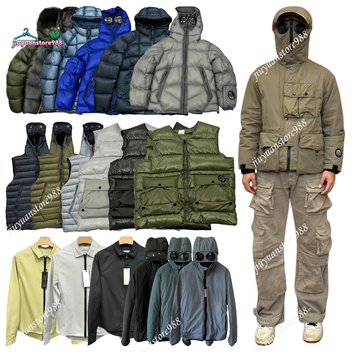 C P Companys Jacket Designer Cpcompanycoat Puffer Doudoune Coats Anti-Cold Windproof Warm Coat Thickened Long Sleeve Parkas High Quality Cpcompanyyyy Coats 1d