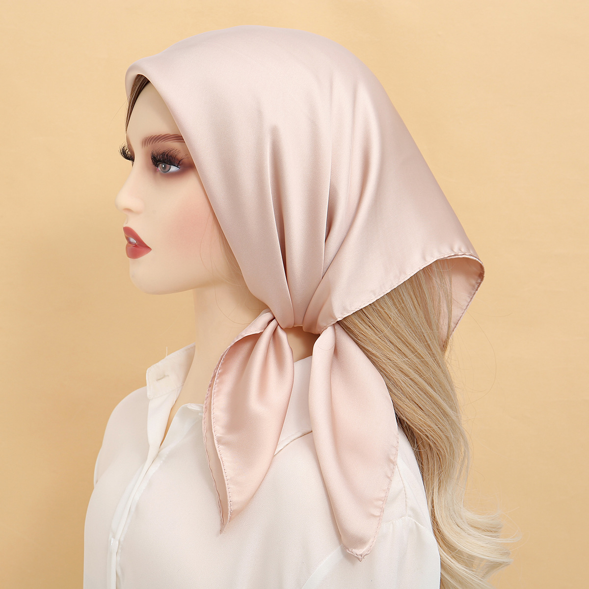 K565 Cross-border new solid color chiffon ladies long scarf scarf headscarf comfortable breathable spot wholesale