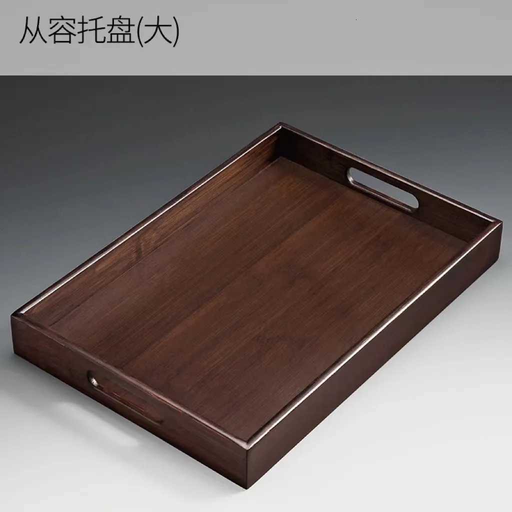 Bamboo Tray with Handle4 Sizes Japanese Style Dry Brewed Tea Tray Thickened Barbecue Bamboo Tray Home Restaurant Tea Set Tray Y251129