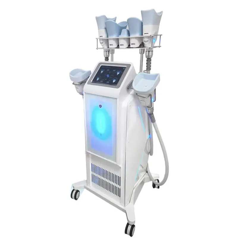 Hot Professional Upgrade Body Slimming Cryo Lose Weight No Pain Cryolipolysis Fat Dissolving Body Contouring 7 Heads Cryo Cellulite Reduction Machine