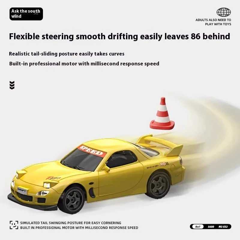 1/43 Full Scale Mini Rc Drift Car 4wd Desktop Remote Control Car Flexible Steering With Speci Toy Cars For Boys Christmas Gifts J251129