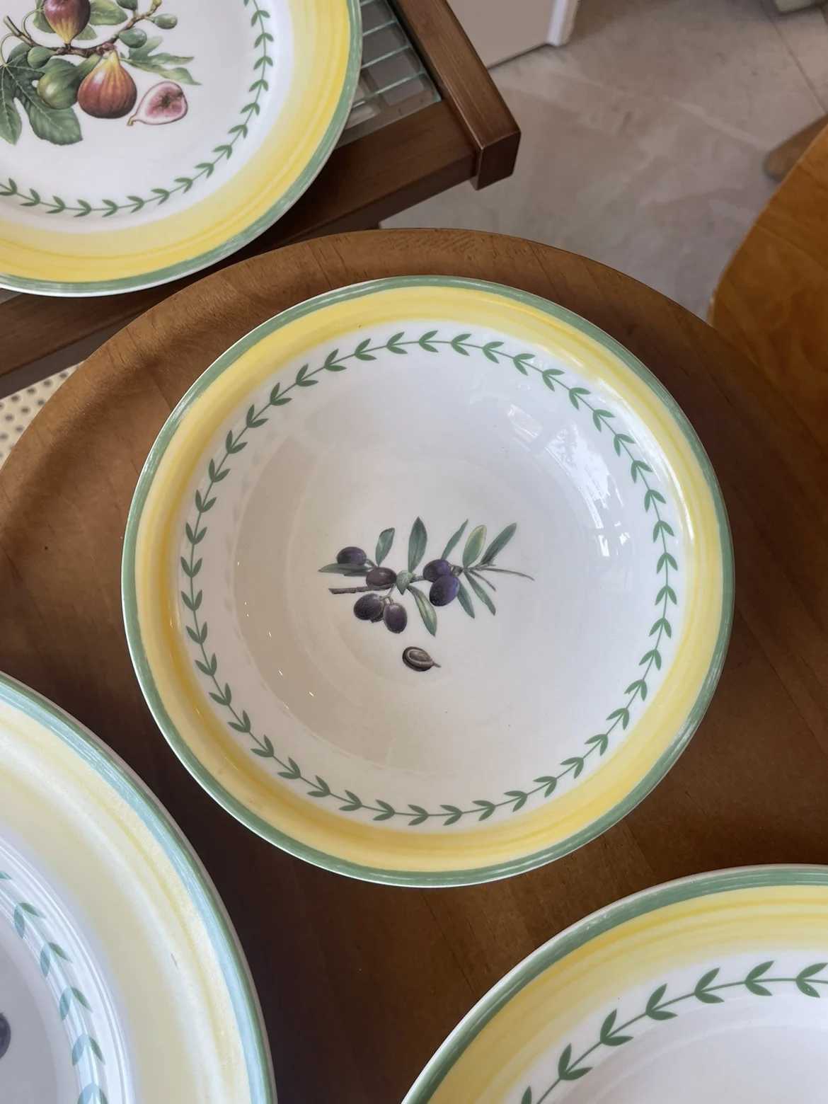 Luxury Vintage Fruit Series ins Wind Niu Platter Dinner Plate Deep Plate R Bowl Fruit Plate Breakfast Dish Y251129