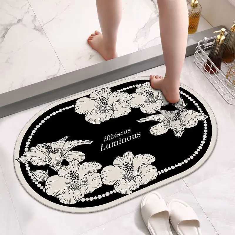 Soft diat d bathro absorbent floor mat non-slip quick-drying foot mat toilet door mat toilet carpet H251129