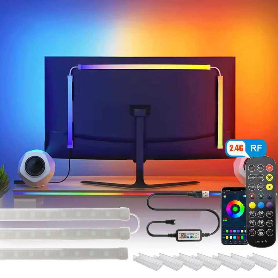 USB PC LED Strip Lights 24-34 Inch Computer RGBIC APP Music Sync Monitor Screen LED Backlight for Gaming Room Atmosphere Decor M251129