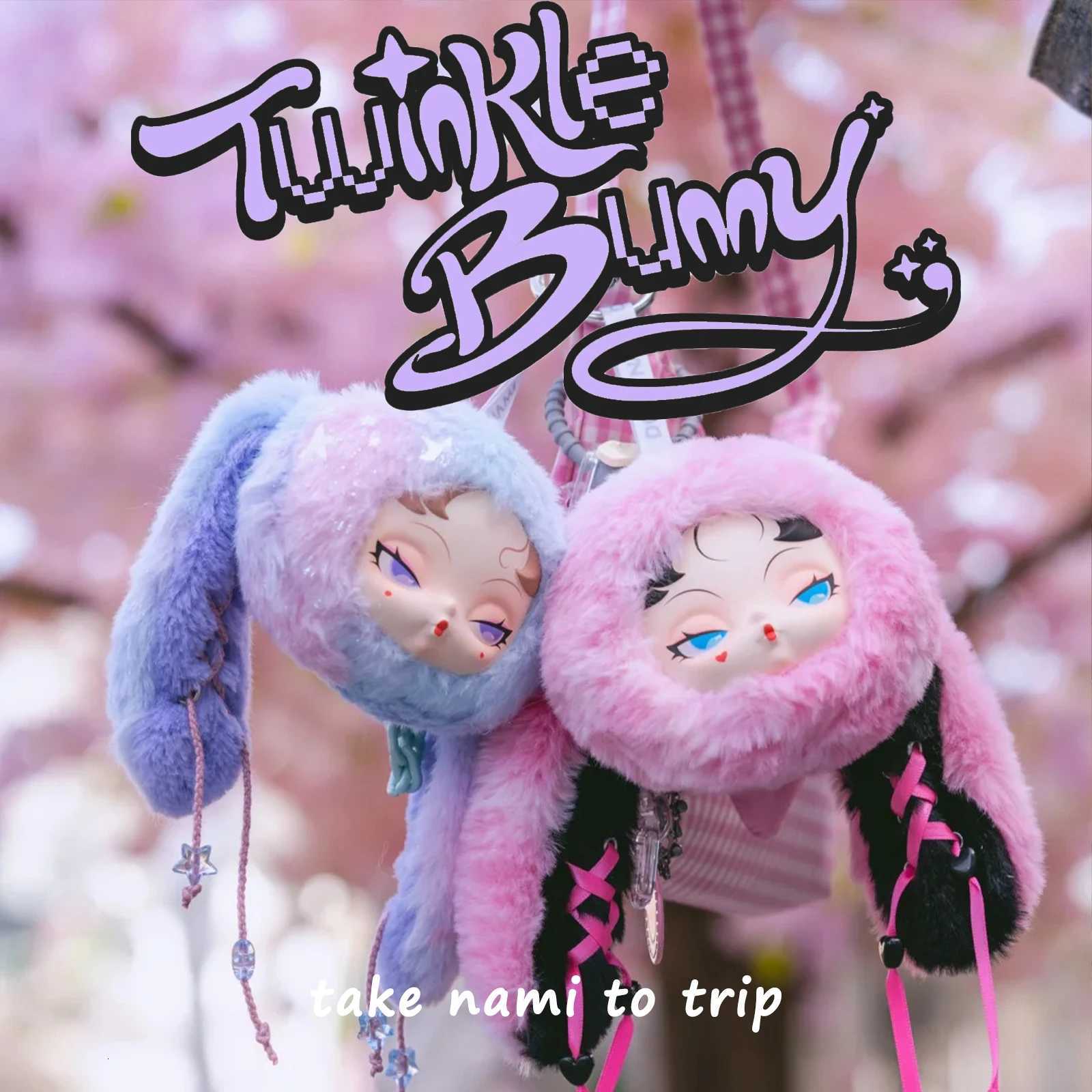 Nami Twinkle Bunny Bag Blind Box Series Pendant Keychain Vinyl Face Mystery Box Anime Action Figures Toys Trendy Plush Toy Gifts Y251129