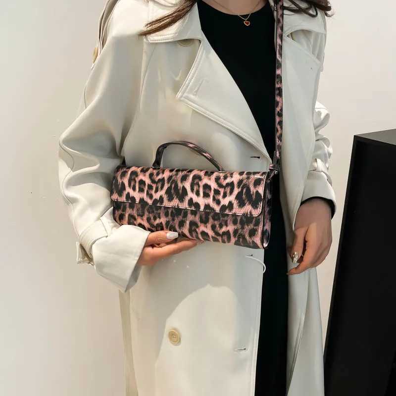 Leopard Print Handbag Womens Shoulder Bag Flap Pu Leather Crossbody Bags Lady 2025 Spring Small Tote Versatile Messenger Bags K251128