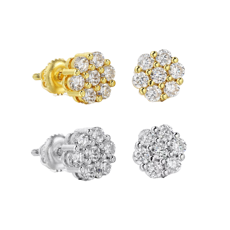 Fashion High-end Electroplating CZ with Copper Men And Women HipHoP Earrrings Elegant Earrings