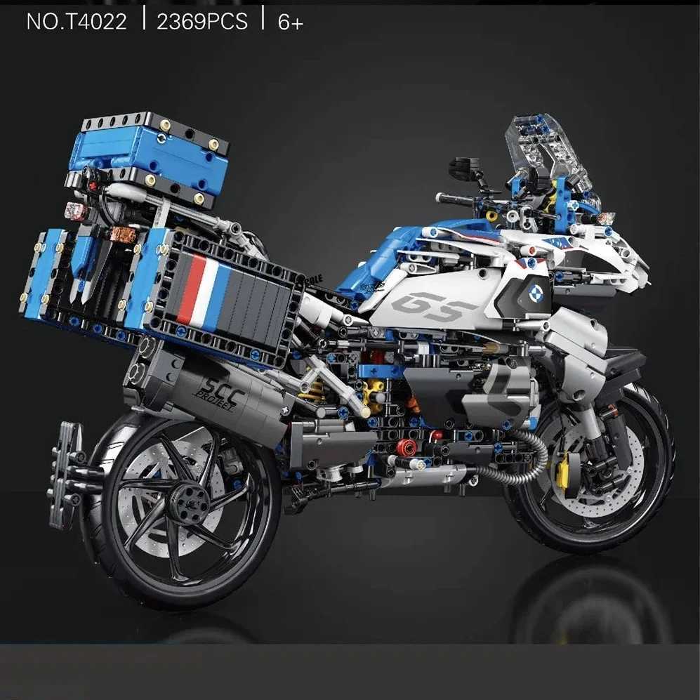 High Tech 15 Motorcycle City Sports Rapid Racing Motorbike Locomotive Moc Modular Brick Model Building Block Boy Gift Toy T4022 J251129