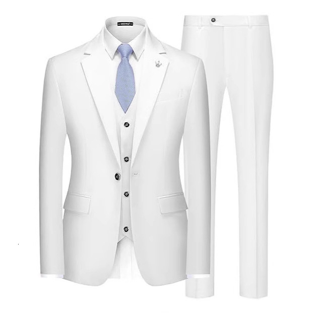 Designer mens suit set Single Row Set Three Piece Wedding Groom Best Man Workplace Business fashion Style