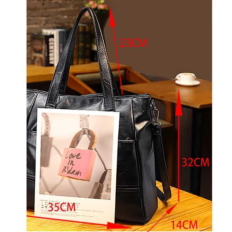 Womens PU Synthetic Leather Large-capacity Handbag Single Shoulder Crossbody Bag Business Office Tote Bag Mother Bag K251128