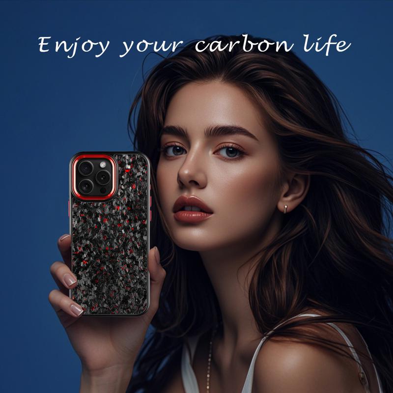 New metal button carbon fiber phone case for iPhone16 Pro max 15 Apple 14 13 12 Pro plus