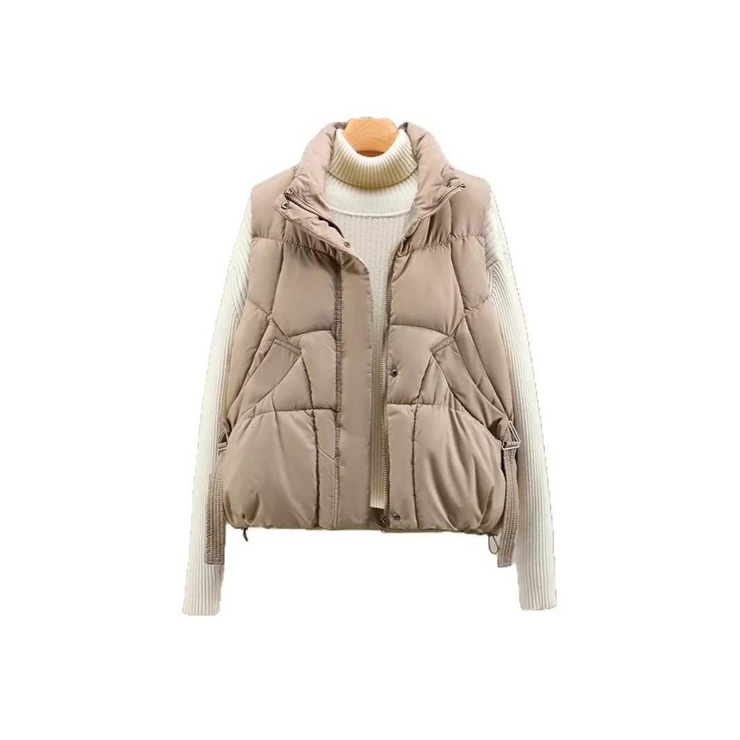 Womens Puffer Vest Jackets Sleeveless Padded Gilet Coat Trendy Full Zip Outerwear Jackets Sleeveless Padded Jackets OuterwearT251129