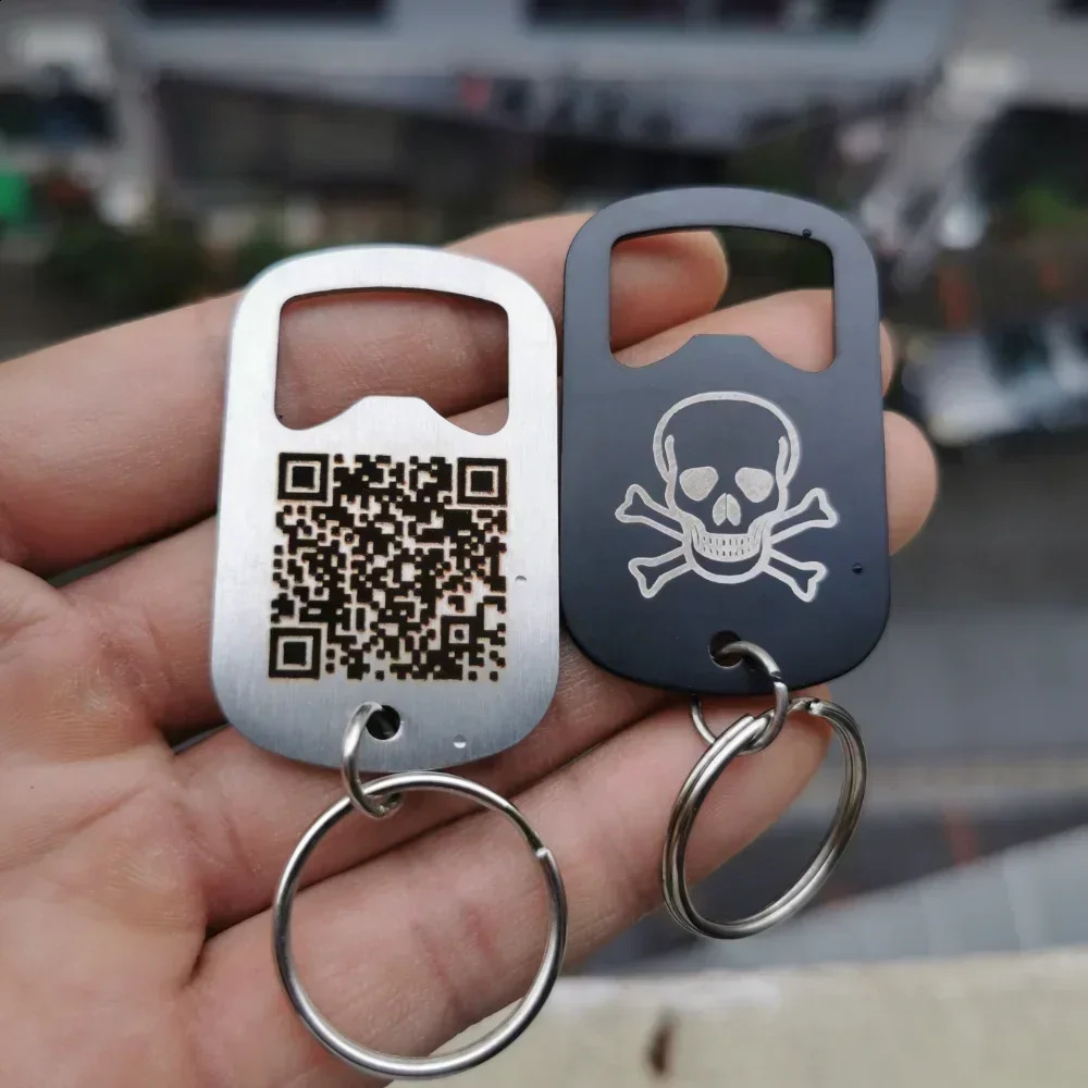 10-100Pcs Creative Tools Stainless Steel Bottle Opener Baptism Gift Wedding Party Guest Keychain Laser Engraved Customized250422