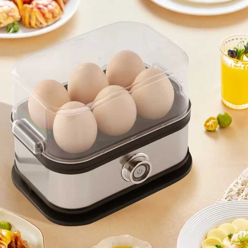 Electric Egg Cooker Breakfast Machine 6 Eggs Boiler Steamer Egg Warmer Steaming Cooker Food Warmer 110V/220V C251129