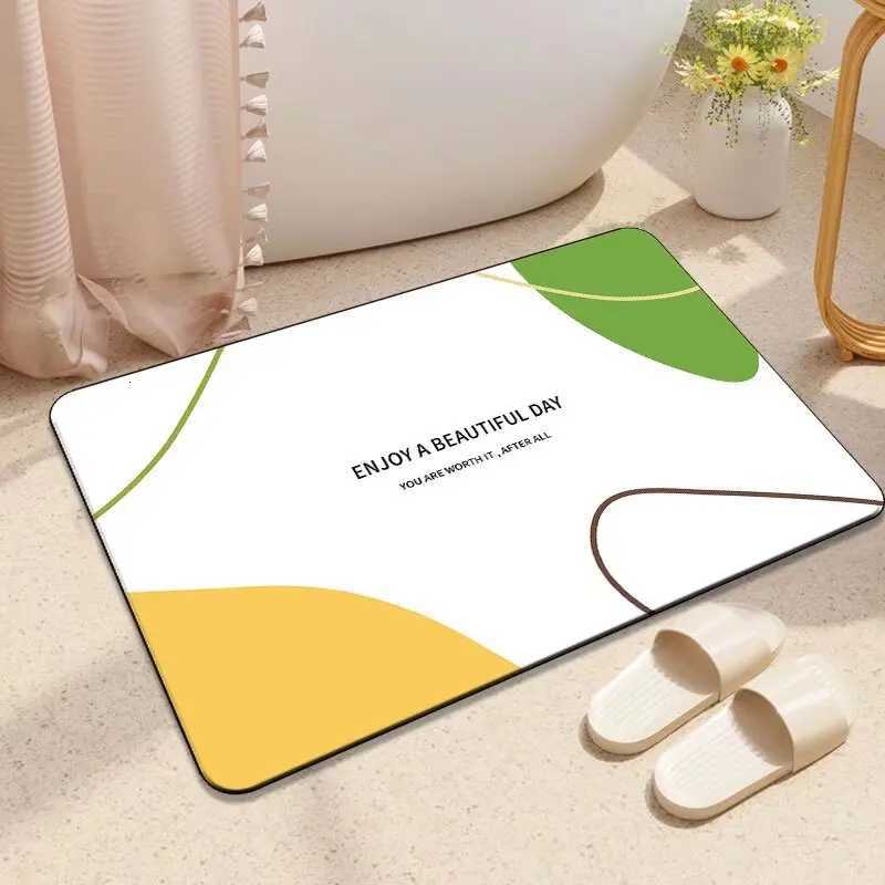Toilet floor mat bathro non-slip absorbent toilet super door toilet diat d quick drying bathro foot mat H251129