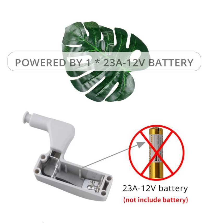 6/10pcs LED Inner Hinge Lamp Cabinet Lights Wardrobe Cupboard Door Sensor Lights Bedroom Kitchen Closet Night Lights Not Battery M251129