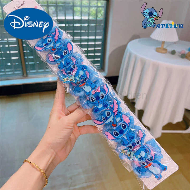 Disney Popular 10 items for sale Disney Anime Splicing Hairbands Kawaii Splicing Hair Clips Cartoon Rubber Hairbands Accessories Girls Gifts Toy Image