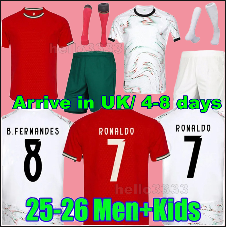 2025 Ronaldo JOAO FELIX Portugal soccer jerseys 25 26 RUBEN NEVES Portuguese football shirt BERNARDO BRUNO FERNANDES camisa de futebol men women kits kids equipment