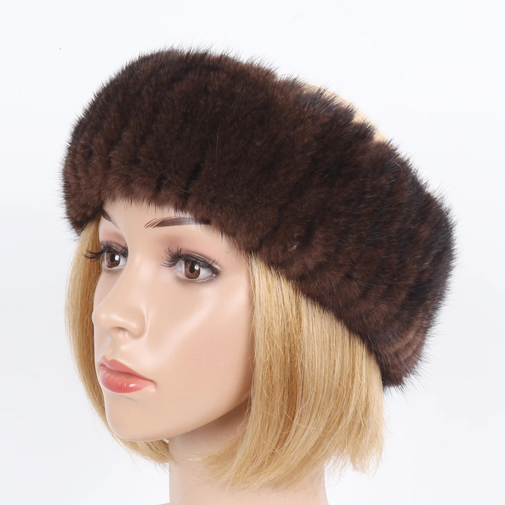 Winter Girls Real Mink Fur Headband Scarf Natural Warm Mink Fur Scarf Women Knitted Elasticity Mink Fur Scarves 251129