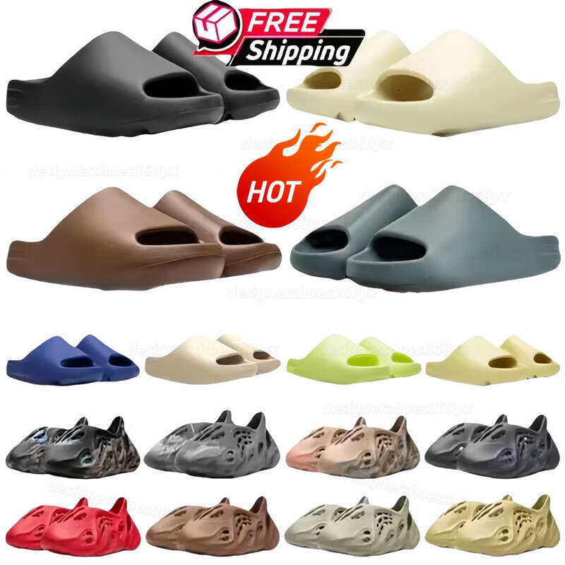 Designer Slides Mens Womens SlippersTn Rubber Sandals Black Brown Beige Foam Soft Comfortable Outdoor Summer Beach Slipper Runners Slide Shoes Eur36-45