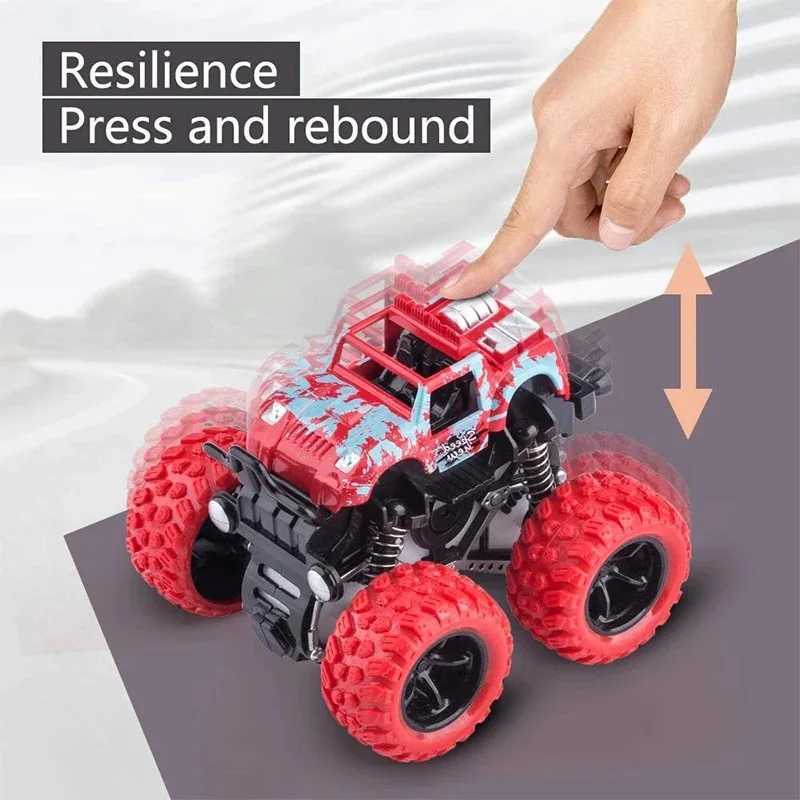 Hot Toys Car Monster Truck Four-wheel Drive Vehicle Stunt Dump Car Inertia Car Toy Dinosaur Pull Back Children Toy Boy Girl Gift J251129