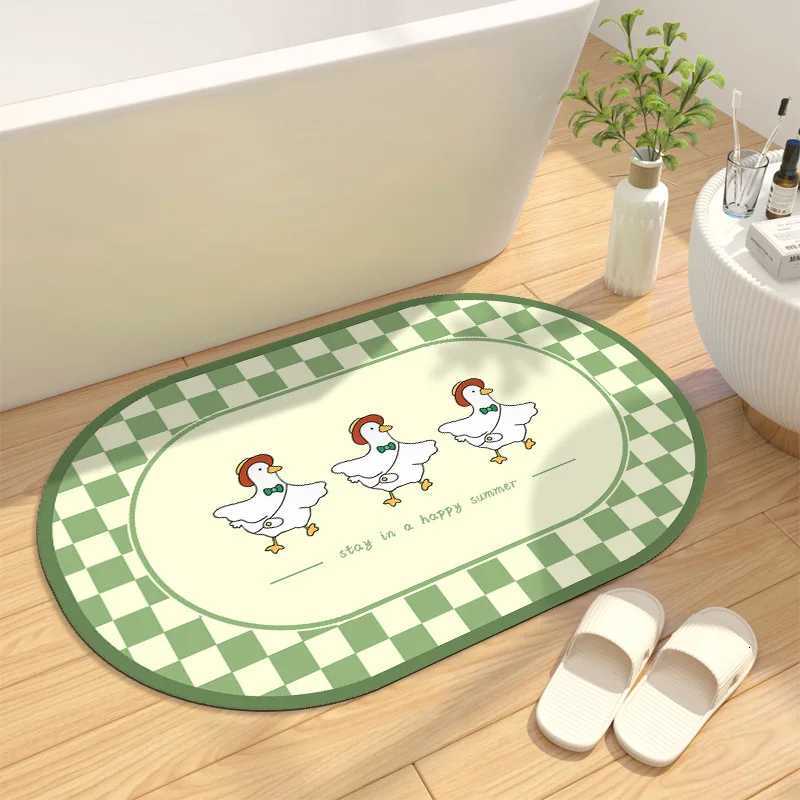 Cartoon cute diat d floor mat bathro toilet door water absorption non-slip foot mat entry door mat H251129