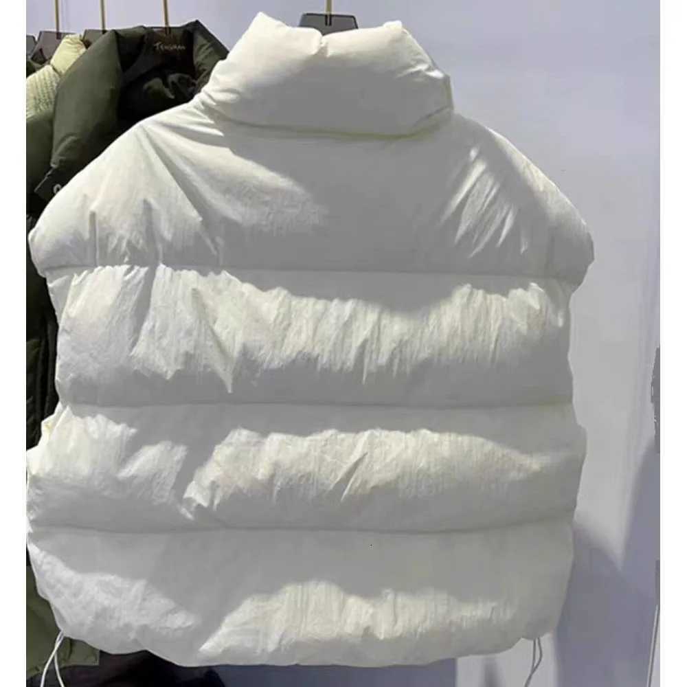 Casual Down Cotton Vest Jackets for Women Autumn Winter Thick Warm Sleeveless Short Coats Korean Style Stand Collar WaistcoatT251129