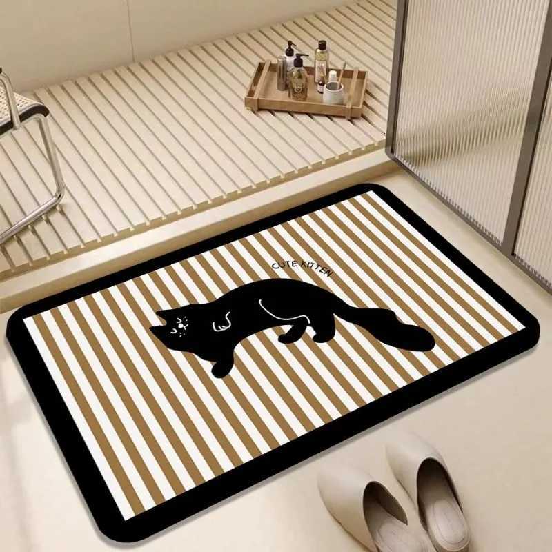 Diat d floor mat second dry non-slip bathro door floor mat household toilet quick-drying bathro suction mat H251129