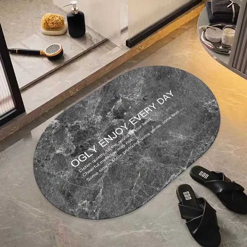 Bathro floor mat Household floor mat Toilet non-slip mat Toilet carpet Diat d absorbent toilet foot mat H251129