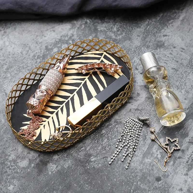 Nordic Cross-border Iron Jewelry Makeup Storage Tray Jewelry Store Jewelry Store Purchase Basket Desktop Storage Box Y251129