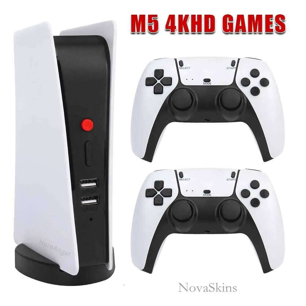 NEW M5-PS5 Game Console Video Gamebox 20000 Retro Arcade Games Built-in Speaker 2.4G Wireless Controller FOR PS1/CPS/FC/GBA Z241029