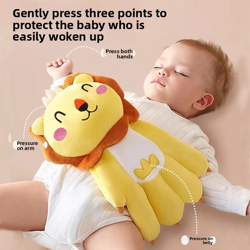 Soothing Baby Pillow Gentle Pat To Sleep Warm Palm Infant Self-Soothing Pillow Hug To Sleep Gentle Pat for Babies 0-2 Years 251128