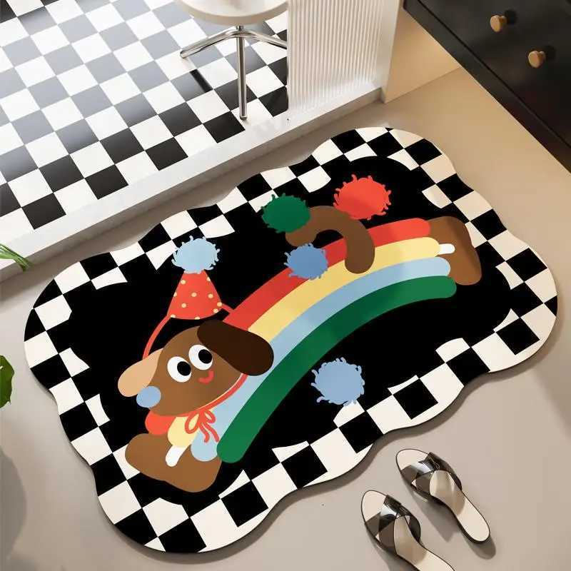 VIKAMA Cartoon Bathro Floor Mat - Quick-Drying Absorbent Mat For Toilet Ro Door Pad - Anti-Slip Carpet For He Decoration H251129