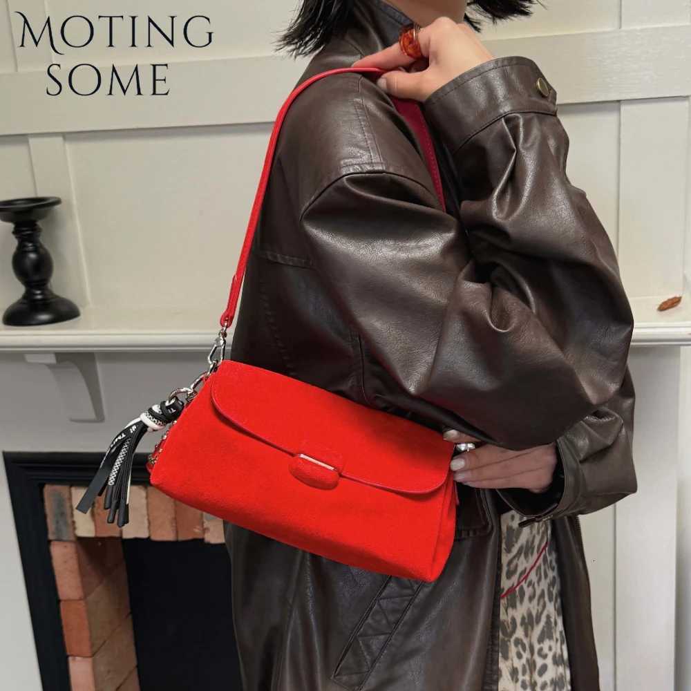 Motiingsome Mini Flap Bags Suede Genuine Small Bag Shoulder Crossbody Messenger Fashion Purse Summer Daily Satchel 2025 New K251128