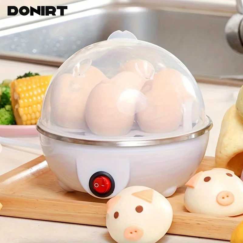 Egg Boiler Automatic Power-Off Electric Egg Cooker Multifunction Single Egg Steamer Kitchen Steamed Breakfast Cooking Appliances C251129