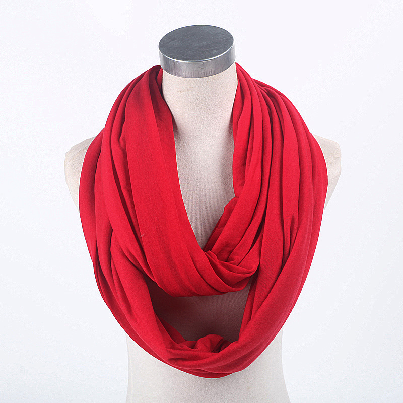 K570 Classic foreign trade original single color pure cotton versatile scarf European and American new style