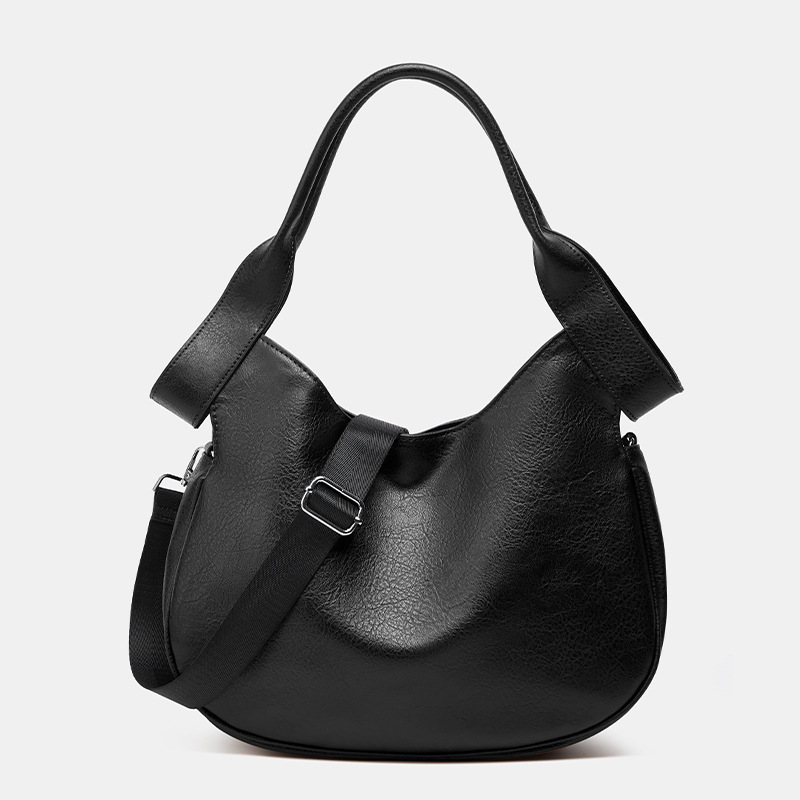 Tote bag, new shoulder large-capacity commuter bucket bag, niche lazy style underarm bag, fashion trend oblique span bag