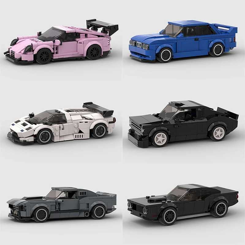 MOC Speed Car DT3 GT500 GTR Racing Technical Vehicle Model Building Block Super Race rally sports brick Christmas Gift Toy City J251129