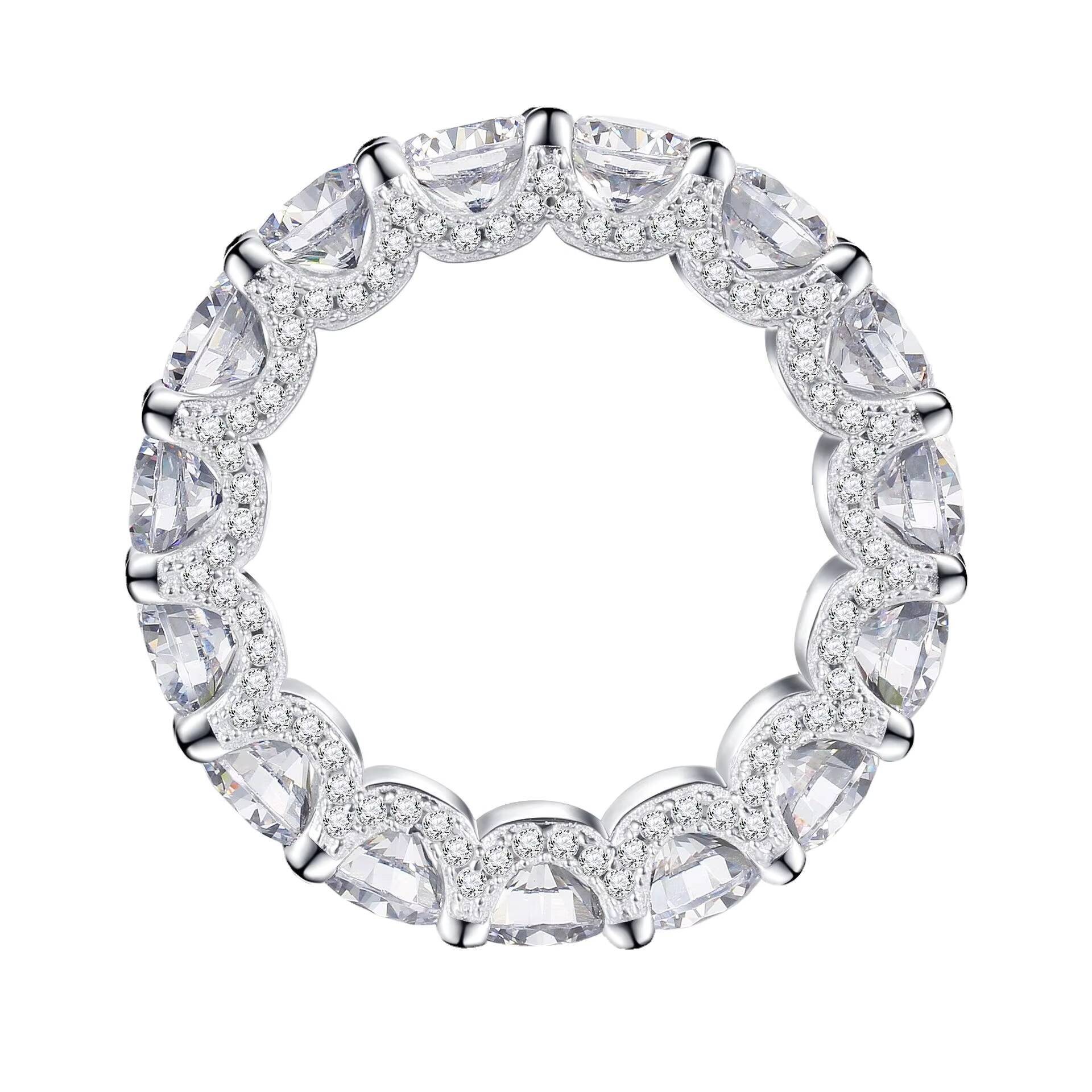 S925 Elegant and Unique Moissanite Middle Finger Engagement Ring Female Network Red Fashion Europe and America