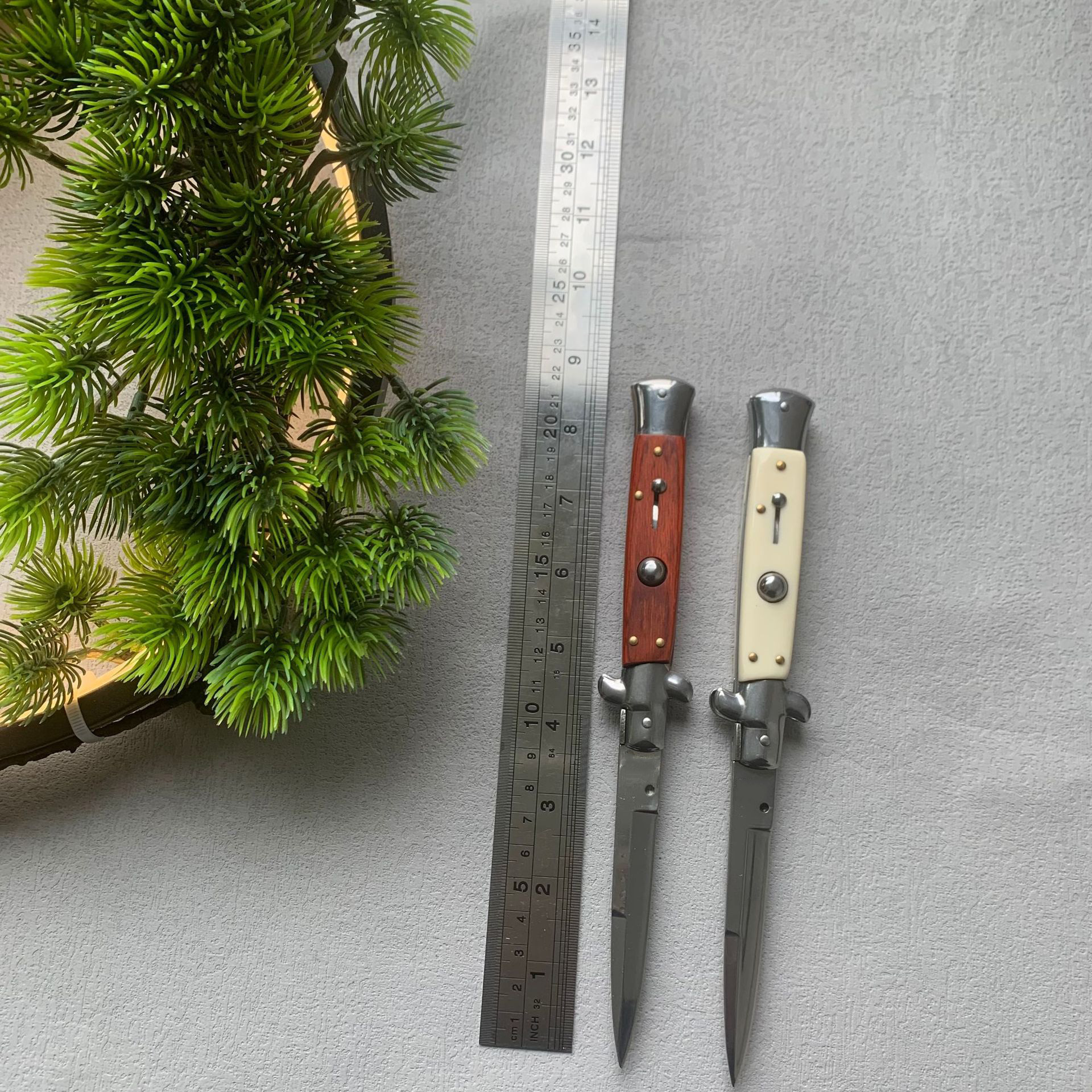 Outdoor Wilderness Survival Knife Self-defense High Hardness Folding Knife Sharp Mountain Climbing Beach Combing Fishing Blade