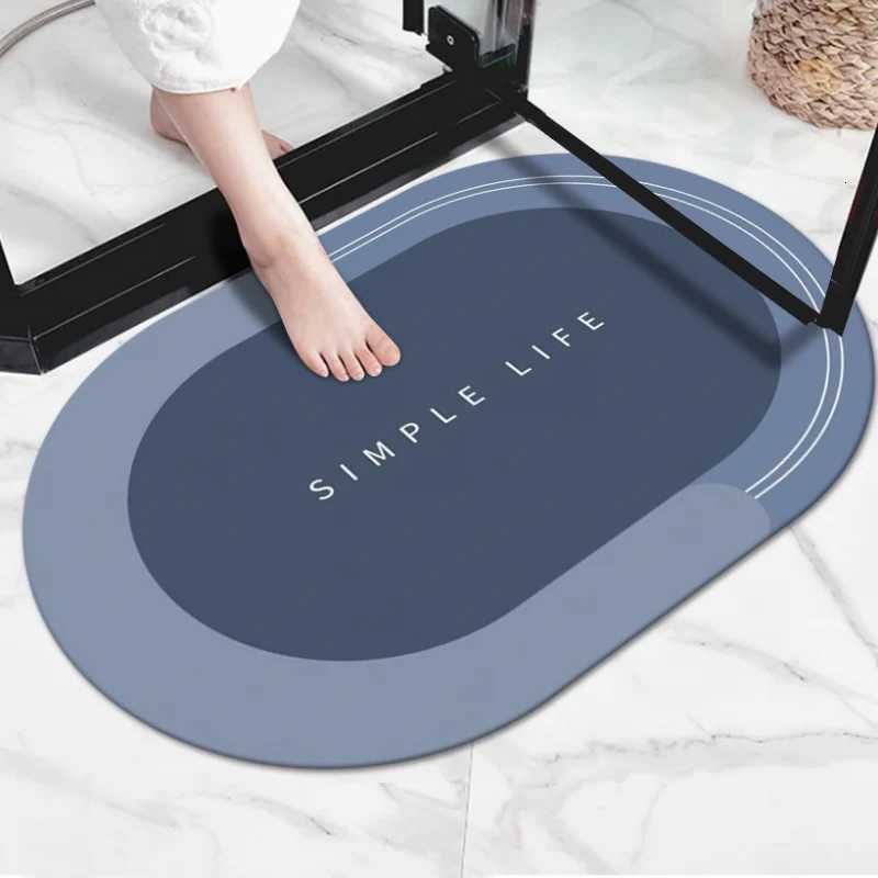 Cartoon bathro floor mat non-slip foot mat diat d quick-drying soft cushion toilet household toilet door carpet H251129
