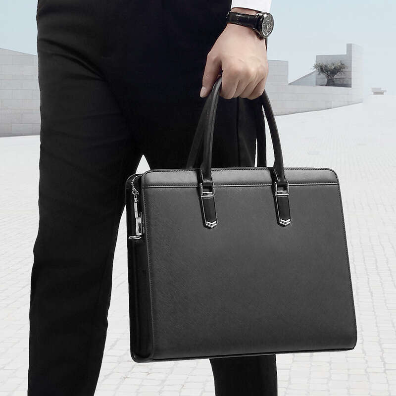 Luxury Bag Designer Genuine Leather Anti Theft Password Lock Business Men S Handbag Cowhide Laptop Large Capacity Briefcase Crossbody Bag