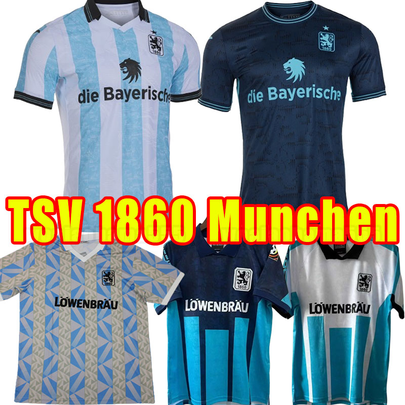 25/26 TSV 1860 Munich 1992 Retro Soccer Jerseys Molders Kai Michael Liendl Sascha Levent Aycicek Ivica Olic Christian Gytkjaer football shirt classical 1996 1997