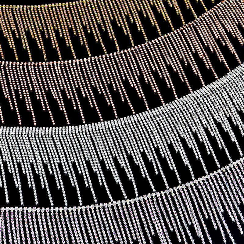 Tassel DIY jewelry rhinestone shoe cap welding clothing fancy code accessories claw chain