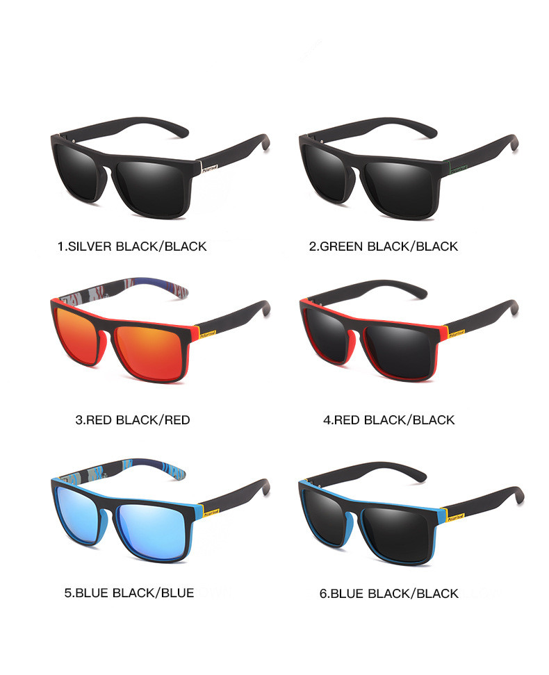 Fashion Vintage Square Sunglasses Men Women Driving Fishing Luxury Brand Designer Sun Glasses Driver's Eyewear UV400